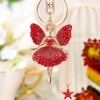 Flower fairy, water diamond, Butterfly Fairy, key chain, Angel, car pendant, decoration, small gift details Picture